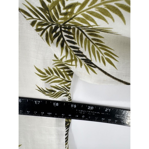 John Paul Richard Linen Pant Set Small Palm Tree Print Vacation Resort Wear - Picture 4 of 12